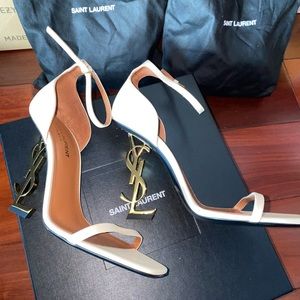 Saint Laurent Opyum 110mm YSL Leather Sandals